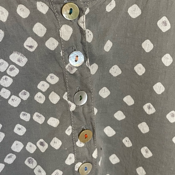 Matta brand hand print cotton long sleeve top - Picture 3 of 4